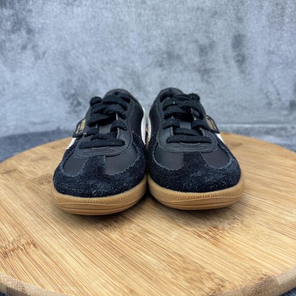 Puma Palermo Shoes Kids Size 13C Black White Gum Suede Casual Sneakers 397276-03 - Picture 2 of 8